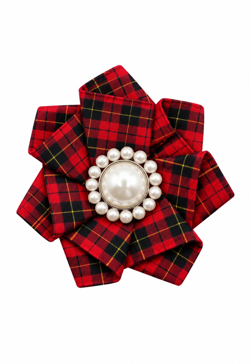 Wallace Tartan Hairbrooch Clip (Set of two)