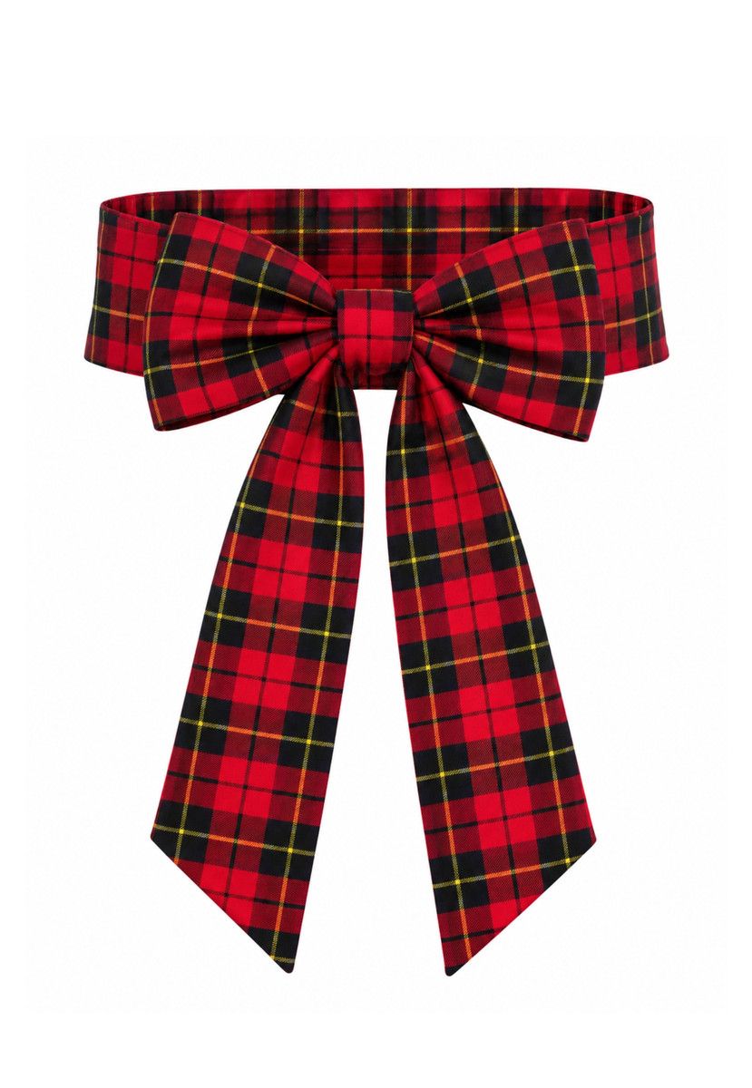 Wallace Women's Tartan Bow Belt