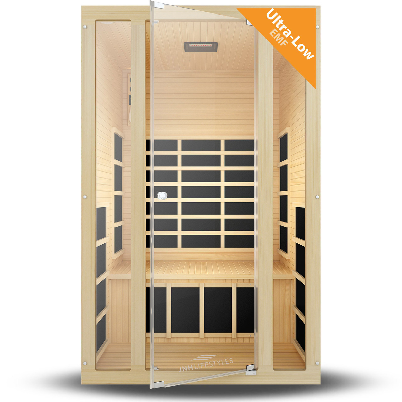 Ensi+™ 2 Person Infrared Sauna - Ultra-Low EMF Collection | Heats