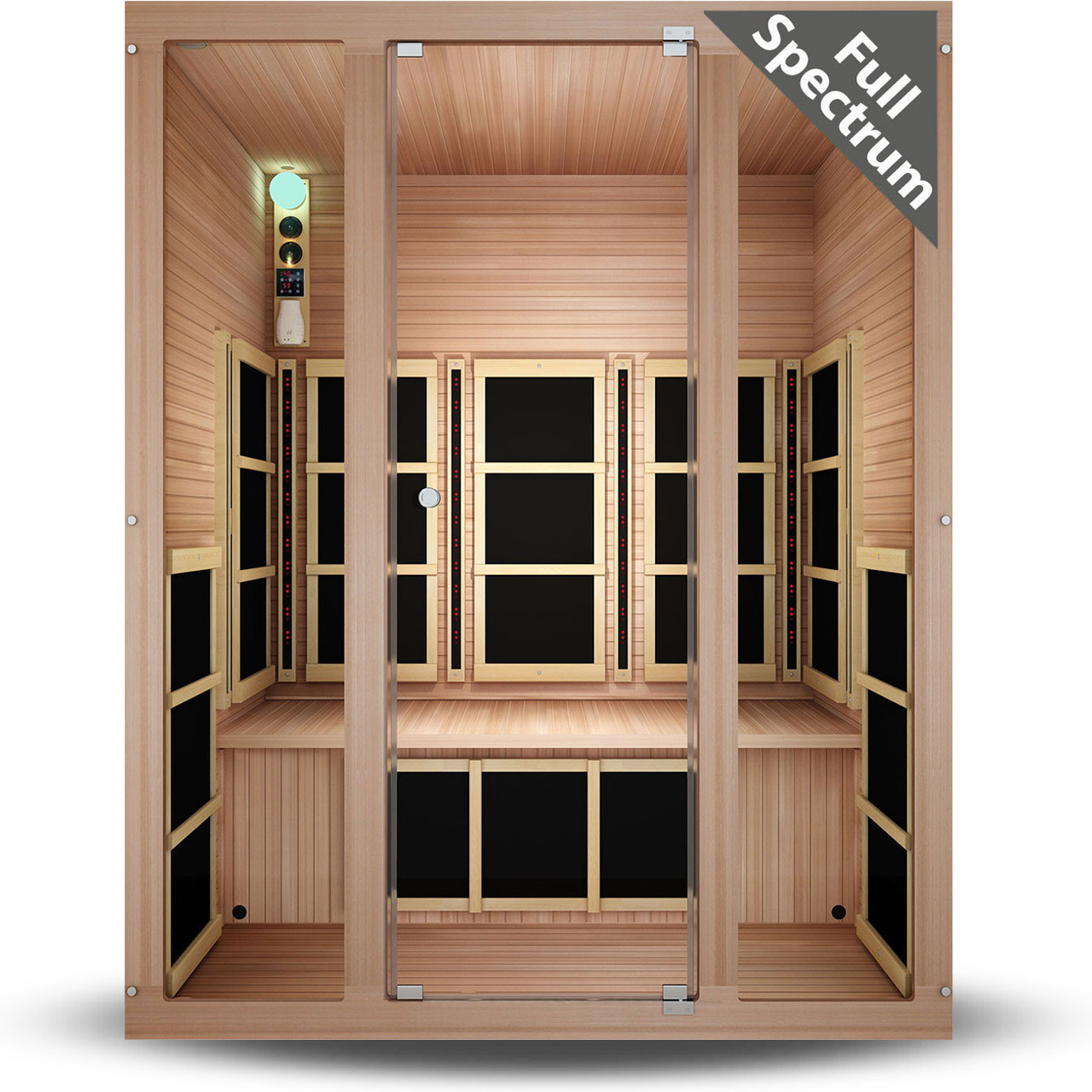 Tosi Red 3 Person Ultra-Low EMF Full Spectrum Infrared Sauna