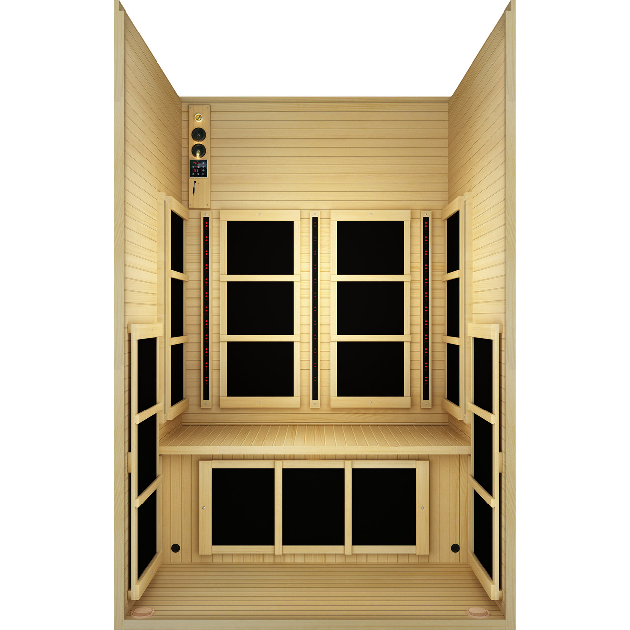 JNH Lifestyles Tosi™ Flex 2 Person Full Spectrum Infrared Sauna