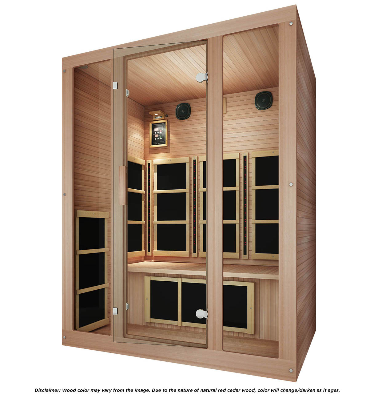 JNH Lifestyles Tosi Red™ 3 Person Full Spectrum Infrared Sauna