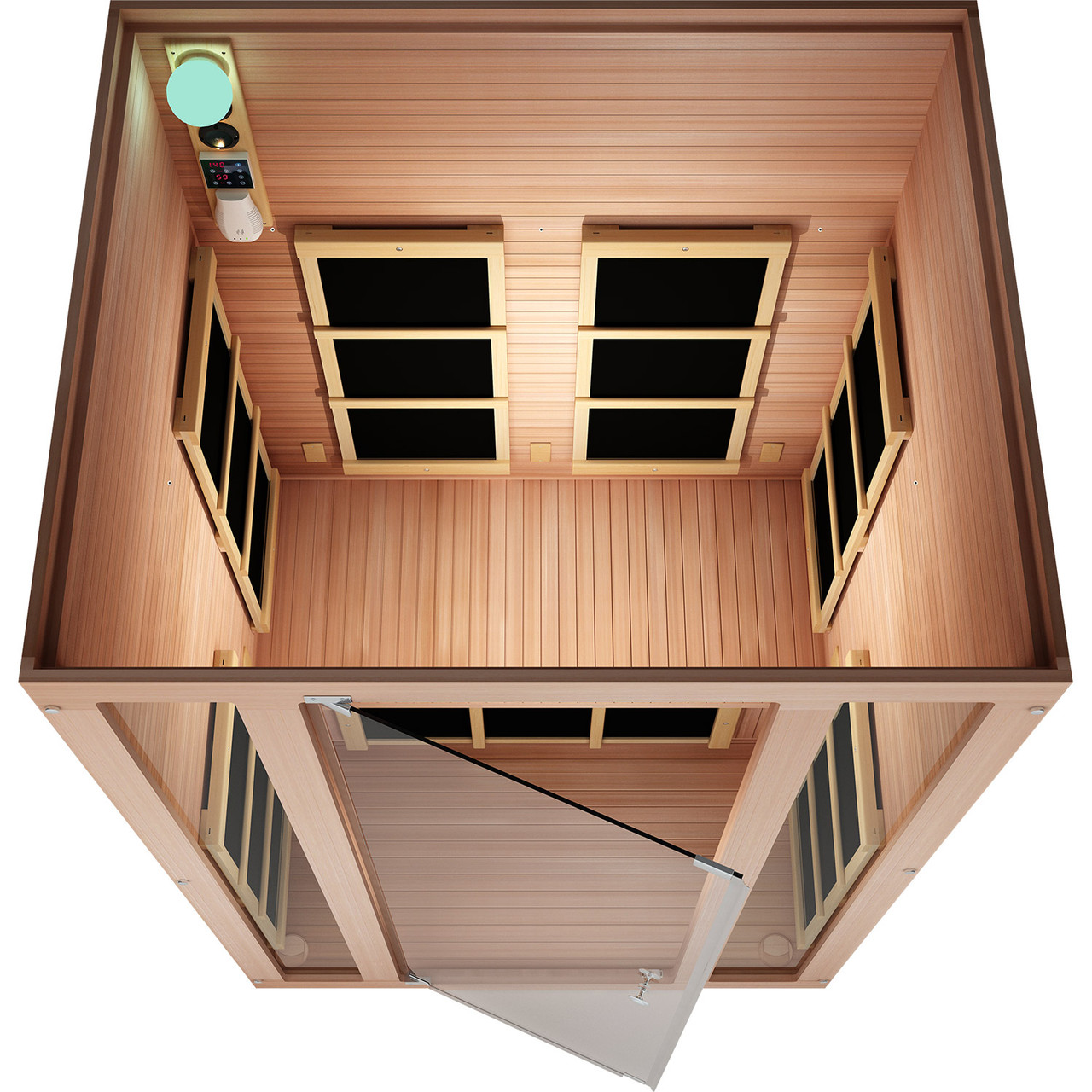 Ensi 2-Person Far Infrared Sauna - Cedar - Thumbnail 3