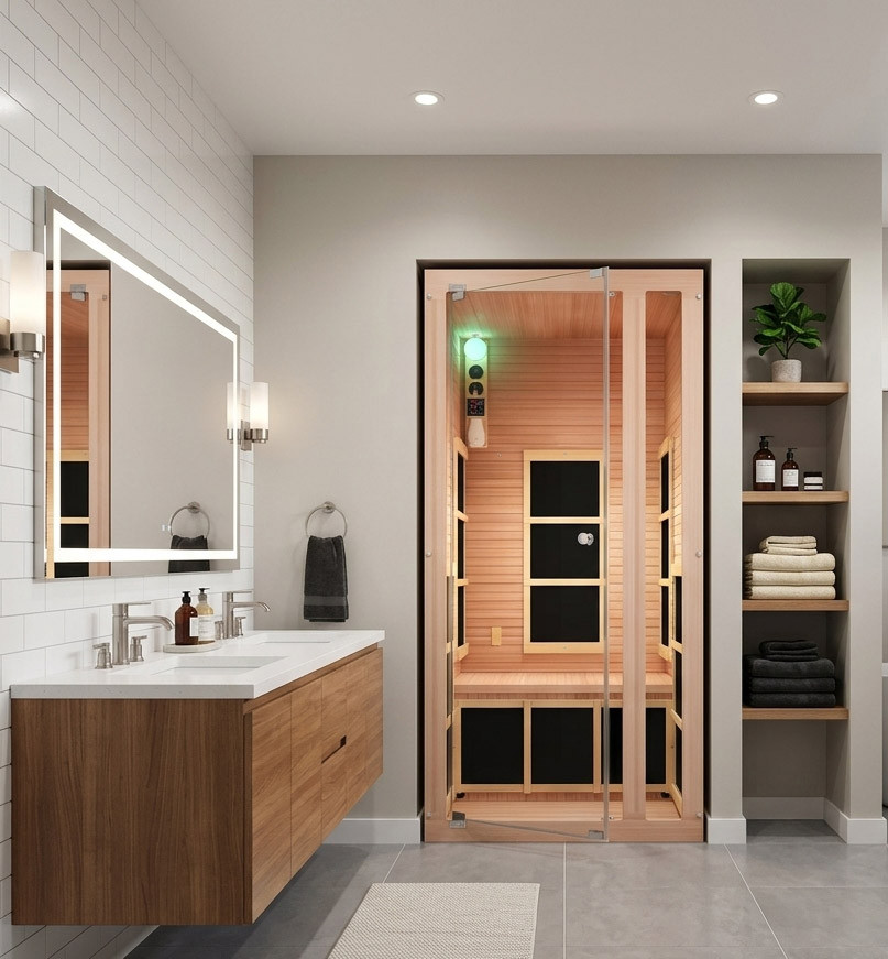 Ensi™ Red Cedar 1 Person Ultra Low EMF Far Infrared Sauna | JNH