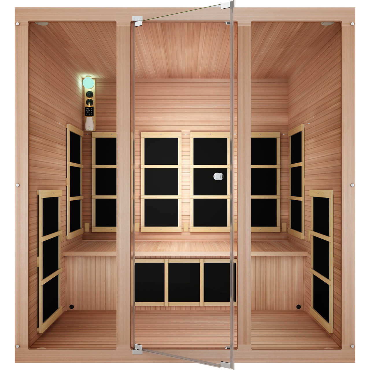JNH Lifestyles Ensi™ 4 Person Far Infrared Sauna - Red Cedar