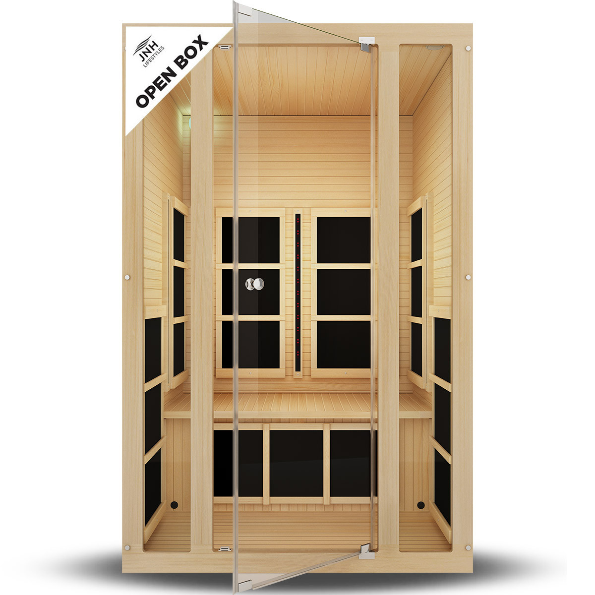 Tosi™ 2 Person Ultra-Low EMF Full Spectrum Infrared Sauna (Open-Box)