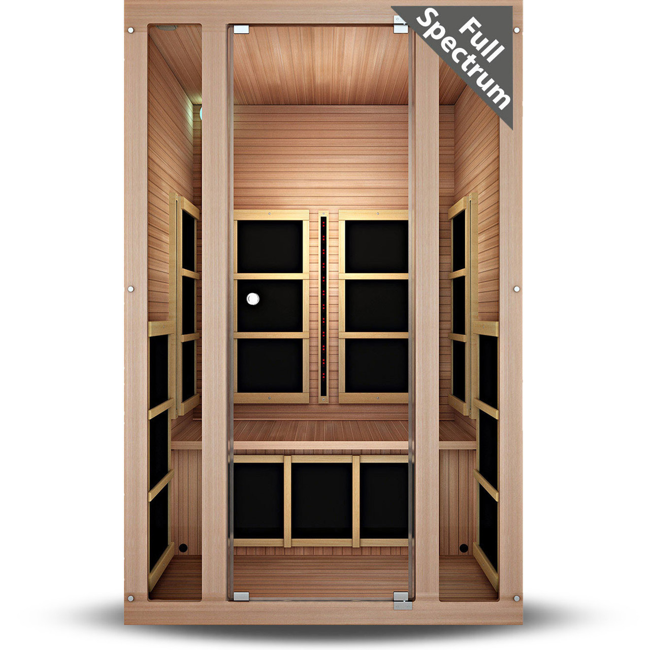 JNH Lifestyles Tosi Red™ 2-Person Full Spectrum Infrared Sauna