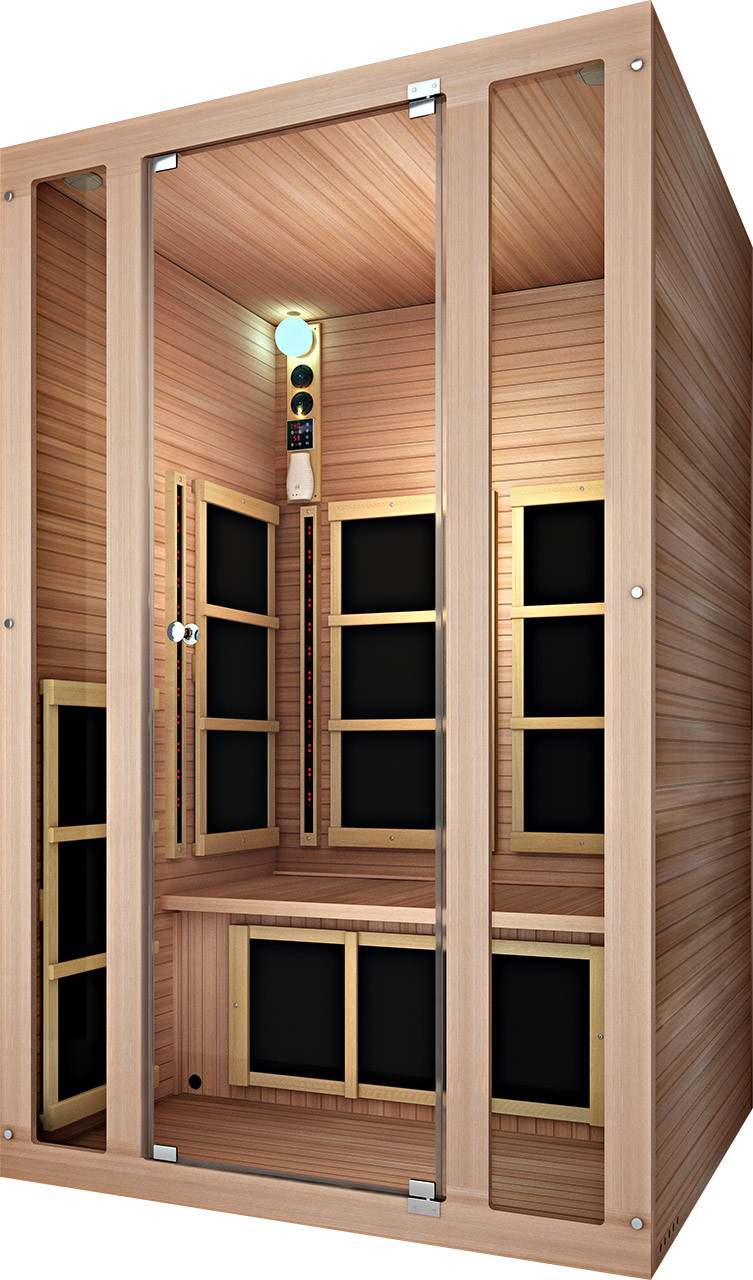 JNH Lifestyles Tosi Red™ 2-Person Full Spectrum Infrared Sauna