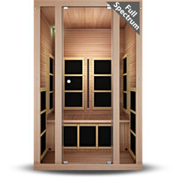 Tosi Red™ 2-Person Full Spectrum Infrared Sauna - Cedar (Ultra-Low EMF)