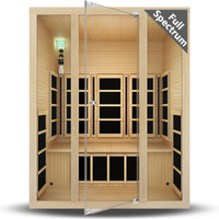 Tosi™ 3-Person Full Spectrum Infrared Sauna - Hemlock (Ultra-Low EMF)