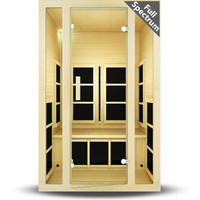 2024 Tosi™ 2-Person Full Spectrum Infrared Sauna (Ultra-Low EMF), Open Box