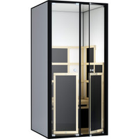 ProSeries 100 High-Heat 170°F 1-Person Full-Body 360° Indoor/Patio Far Infrared Sauna - Ultra-Low EMF (Open-Box)