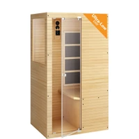 Ensi+ Mini High-Heat 170°F 1-Person Far Infrared Sauna - Hemlock (Ultra-Low EMF)