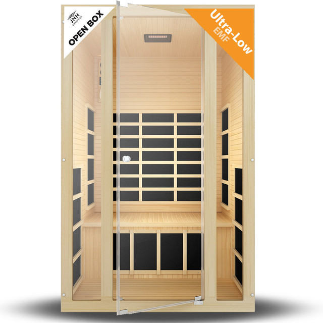Ensi+™ High Heat 2-Person Far Infrared Sauna, Ultra-Low EMF (Open-Box)