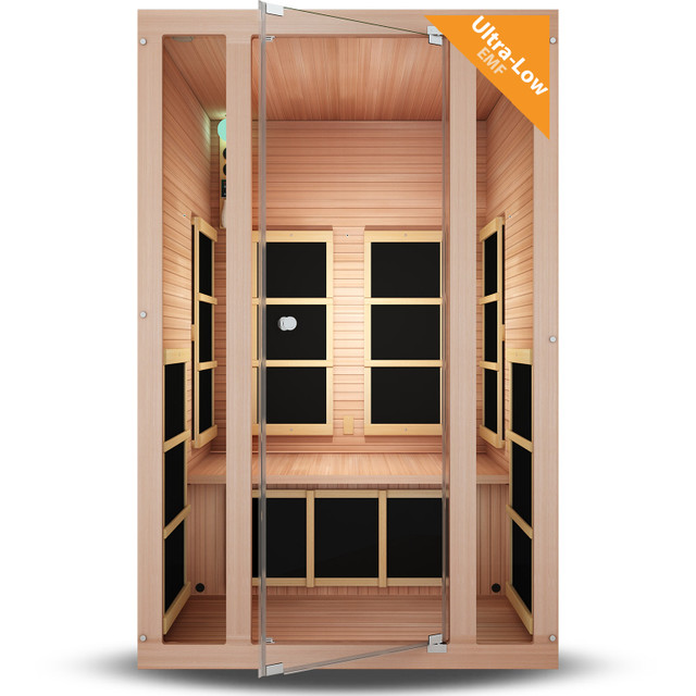 Ensi Red™ 2 Person Far Infrared Sauna - Red Cedar (Ultra-Low EMF)