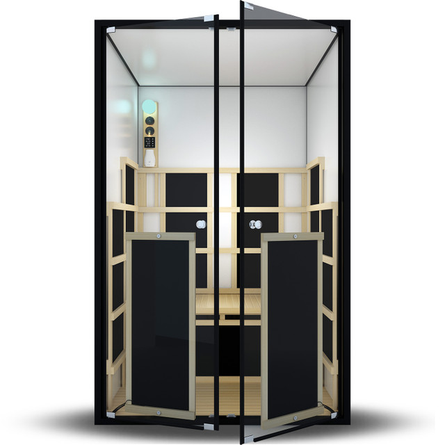 ProSeries 200 Commercial-Grade High-Heat 170°F 2-Person Full-Body 360° Indoor/Patio Far Infrared Sauna (Ultra-Low EMF)