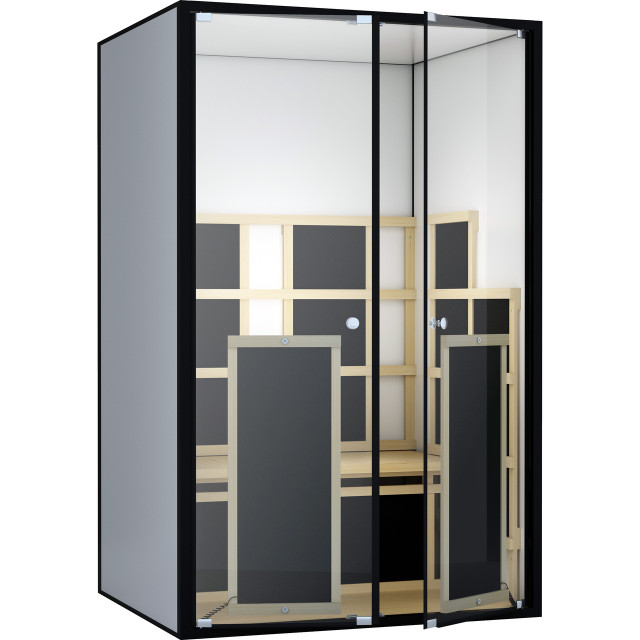 ProSeries 200 High-Heat 170°F 2-Person Full-Body 360° Indoor/Patio Far Infrared Sauna - Ultra-Low EMF (Open-Box)