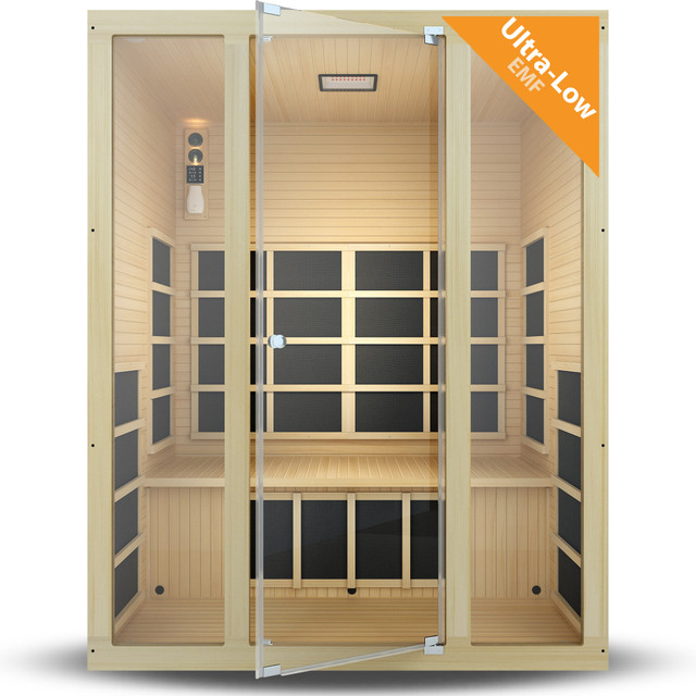 Ensi+™ High-Heat 170°F 3-Person Far Infrared Sauna (Ultra-Low EMF)