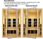 Tosi™ 2-Person Full Spectrum Infrared Sauna - Cedar (Ultra-Low EMF)