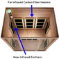 Tosi™ 3-Person Full Spectrum Infrared Sauna - Hemlock (Ultra-Low EMF) Tosi™ 3-Person Full Spectrum Infrared Sauna - Hemlock (Ultra-Low EMF)