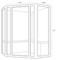 Tosi Corner  Full Spectrum Infrared Sauna (Open Box)