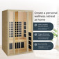 Ensi+™ High Heat 2-Person Far Infrared Sauna, Ultra-Low EMF (Open-Box)
