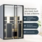 ProSeries 200 Commercial-Grade High-Heat 170°F 2-Person Full-Body 360° Indoor/Patio Far Infrared Sauna (Ultra-Low EMF)