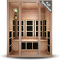 Tosi Red™ 3-Person Full Spectrum Infrared Sauna - Cedar (Ultra-Low EMF) Open Box