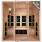 Tosi Red™ 4-Person Full Spectrum Infrared Sauna - Cedar (Ultra-Low EMF) Open Box