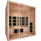 Tosi Red™ 4 Person Full Spectrum Infrared Sauna - Red Cedar (Ultra-Low EMF)