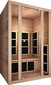 Tosi Red™ 2 Person Full Spectrum Infrared Sauna - Red Cedar (Ultra-Low EMF)
