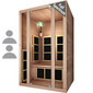 Tosi Red™ 2 Person Full Spectrum Infrared Sauna - Red Cedar (Ultra-Low EMF)