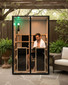 ProSeries 200 High-Heat 170°F 2-Person Full-Body 360° Indoor/Patio Far Infrared Sauna - Ultra-Low EMF (Open-Box)