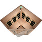 Tosi Red™ Corner Full Spectrum Infrared Sauna - Red Cedar (Ultra-Low EMF