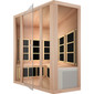 Tosi Red™ Corner Full Spectrum Infrared Sauna - Red Cedar (Ultra-Low EMF