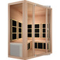 Tosi Red™ Corner Full Spectrum Infrared Sauna - Red Cedar (Ultra-Low EMF
