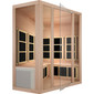 Tosi Red™ Corner Full Spectrum Infrared Sauna - Red Cedar (Ultra-Low EMF