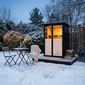 Arki™ Outdoor Duo High-Heat 170°F 2-Person 360° Medical-Grade Red Light Therapy + Full Spectrum Infrared Sauna (Open-Box)
