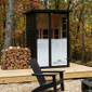 Arki™ Outdoor Duo High-Heat 170°F 2-Person 360° Medical-Grade Red Light Therapy + Full Spectrum Infrared Sauna (Open-Box)