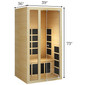 Joyous+™ High-Heat 170°F 1-2 Person Far Infrared Sauna (Low EMF)