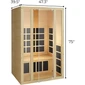 Ensi+™ High-Heat 170°F 2-Person Far Infrared Sauna (Ultra-Low EMF)