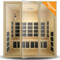 Ensi+™ High-Heat 170°F 4-Person Far Infrared Sauna (Ultra-Low EMF)