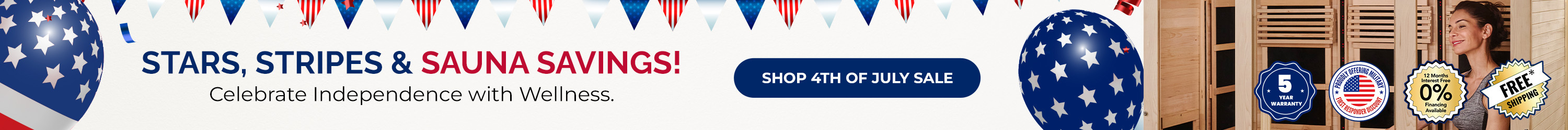 4th of July Sale with Free Shipping