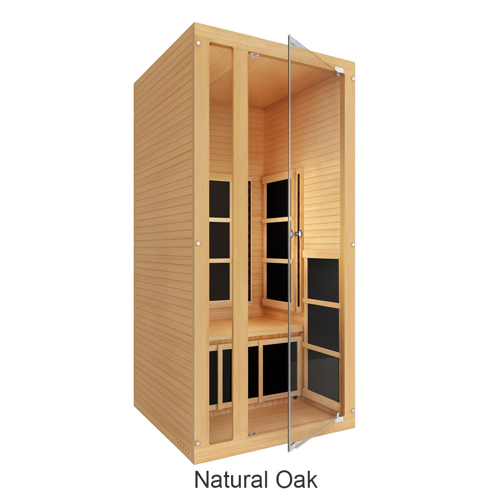 Infrared Sauna in Natural Oak