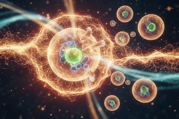 Red light targeting mitochondria in cells