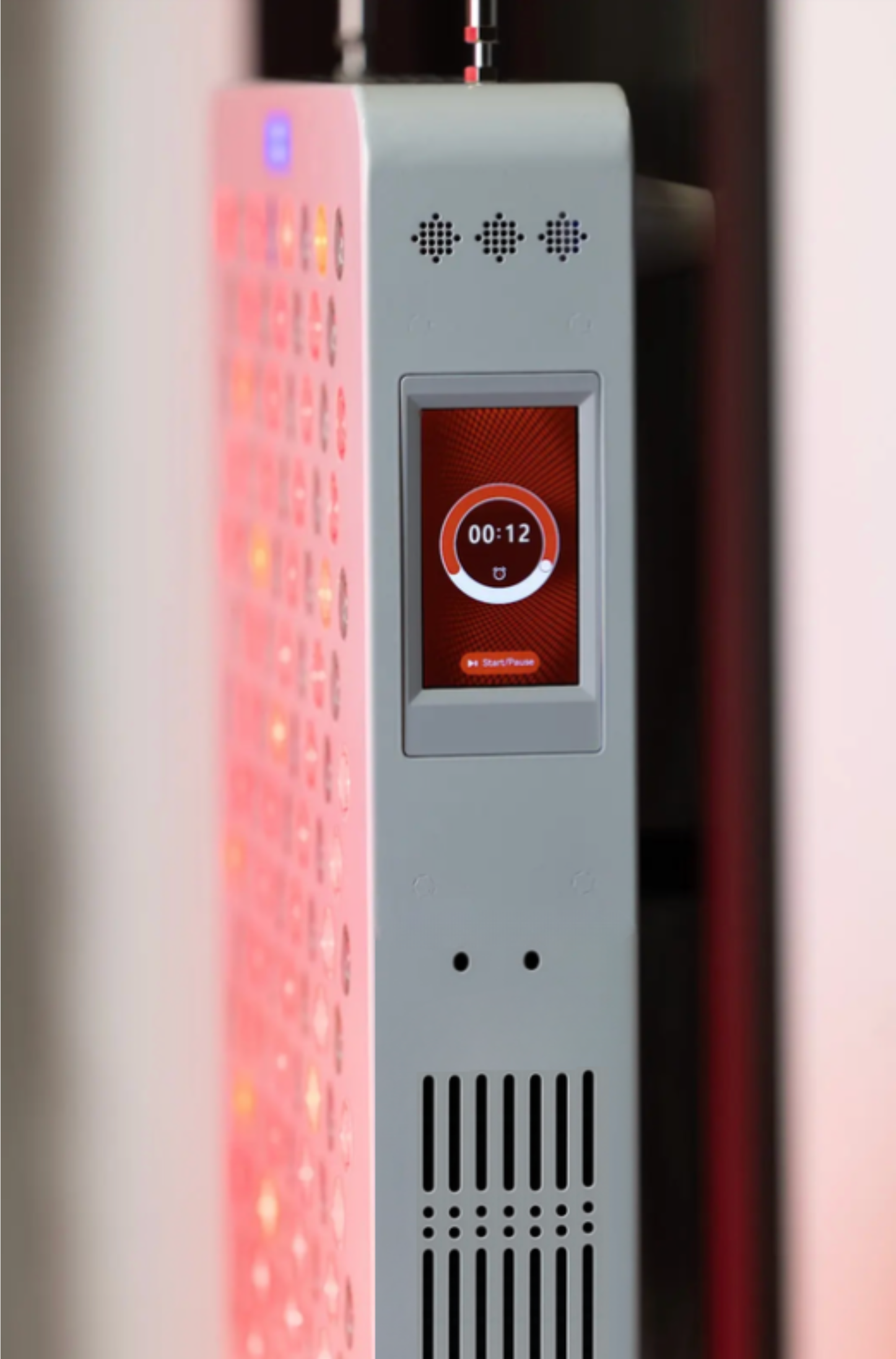 Image showing the LT-300 touchscreen interface with dimming and timer options