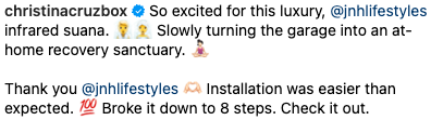 Christina Cruz Instagram Comment