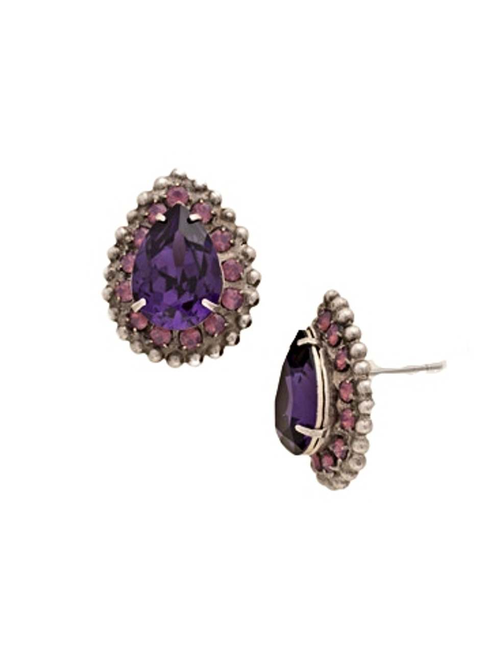 Violet Planet Earrings
