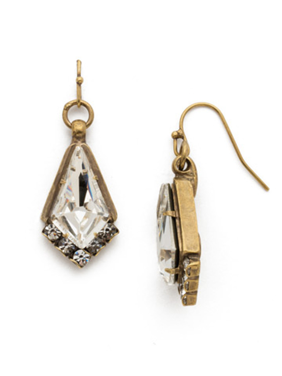 Sorrelli Lisa Oswald Collection Triangle Semi-Precious Drop