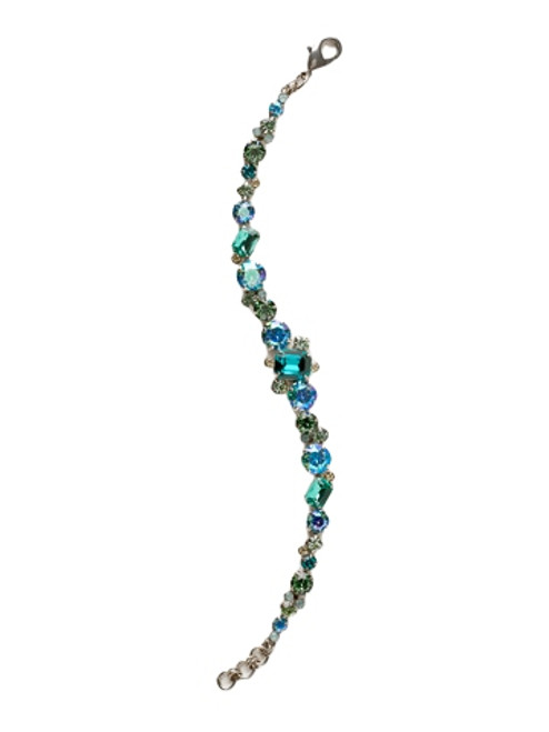 Sorrelli Sea Glass- Multi-Cut Crystal Line Bracelet~ BCR137ASSGL | Adares Boutique